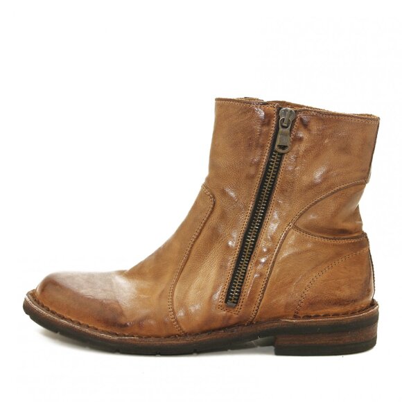 Rå vintage brun støvle i skind Bubetti
