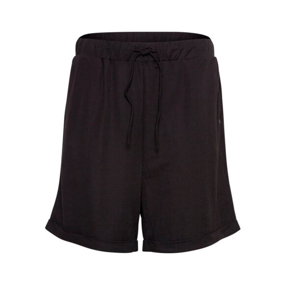 PULZ Jeans - Pulz Jeans Shorts Sort