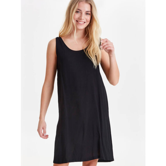 Pulz Jeans Kjole Sort - Mellemlange kjoler - PULZ Jeans