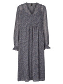 Prepair kjole blå blomstret - Mellemlange kjoler - PREPAIR