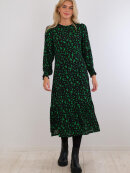 Neo Noir Kjole Sort m/grøn - Mellemlange kjoler - Neo Noir