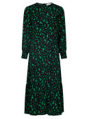 Neo Noir Kjole Sort m/grøn - Mellemlange kjoler - Neo Noir