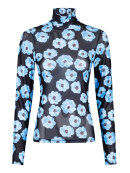 Neo Noir mesh bluse - Dame - Bluser - Neo Noir