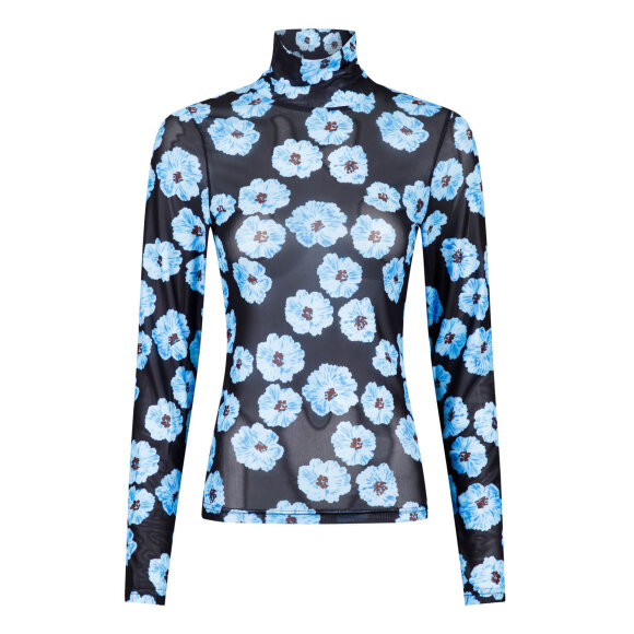 Neo Noir mesh bluse - Dame - Bluser - Neo Noir