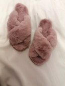 Duffy slip in Old Pink - Hjemmesko til damer - bløde slippers mm. - Duffy