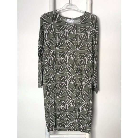 Femilet natkjole oliven mix - Nattøj og Morgenkåber - femilet