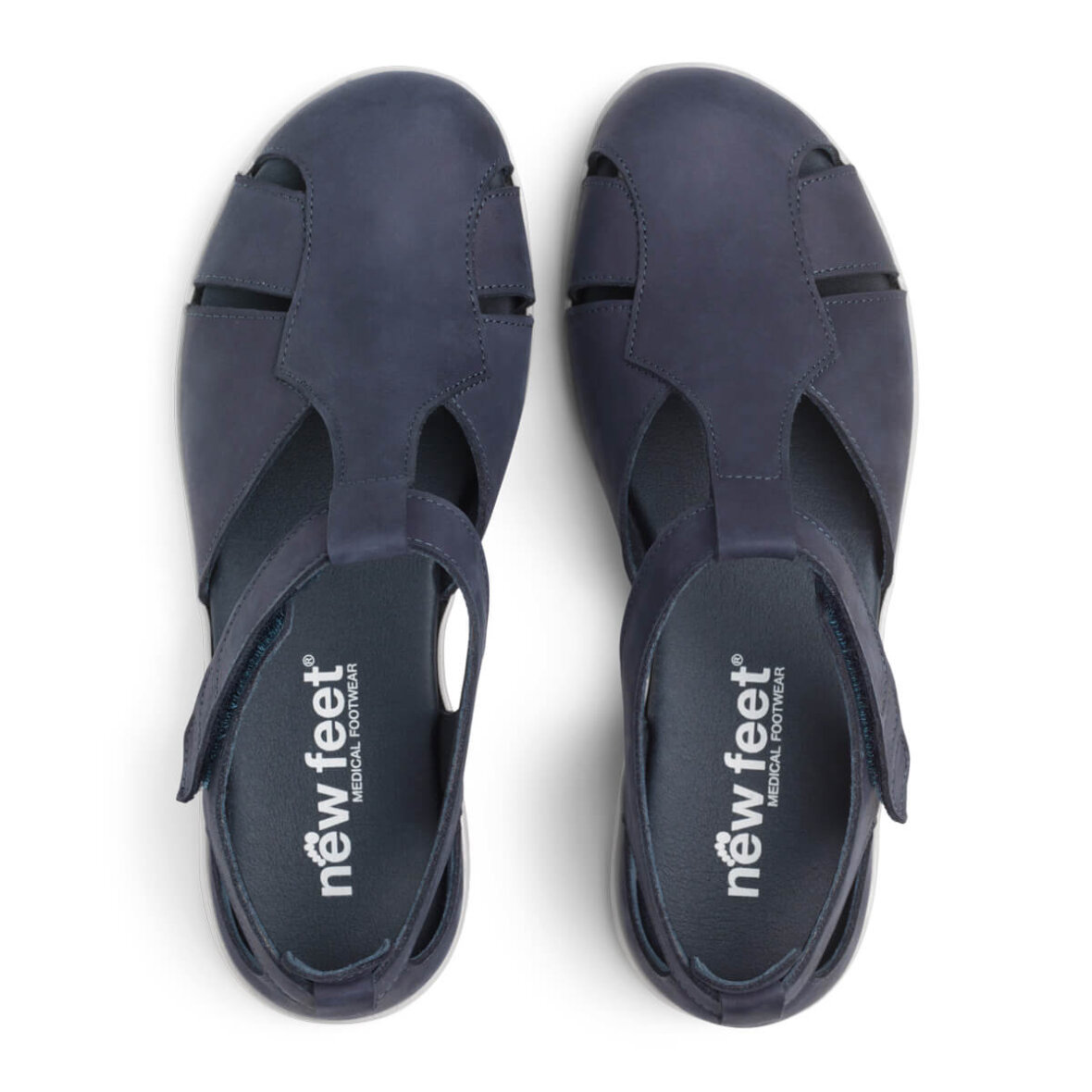 Lukket sandal til fødder fra New Feet -