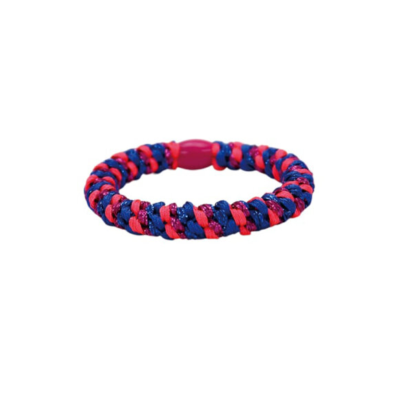 Black colour hårelastik blå/pink - Hår Accessories - Black Colour