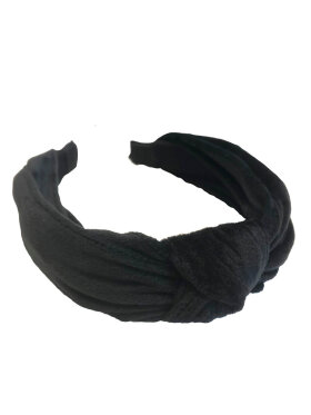 Black Colour - Black colour hårbøjle sort velour