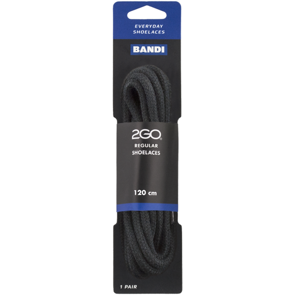 2GO Regular shoelaces 120 cm  - Snørebånd - 2GO