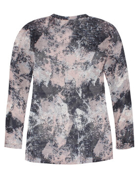 Zhenzi - Zhanzi mesh bluse sort/brun