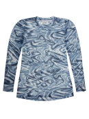 Zhenzi mesh bluse blå - Overdele til Plus size - Zhenzi Zhenzi mesh bluse blå - Overdele til Plus size - Zhenzi