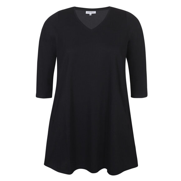 Zhenzi tunika sort - Overdele til Plus size - Zhenzi
