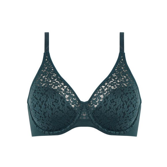 Femilet bh u/for mørk grøn - Bh - ikke foret - femilet