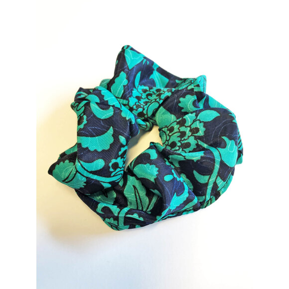 Black Colour hårelastik grøn/navy - Hår Accessories - Black Colour