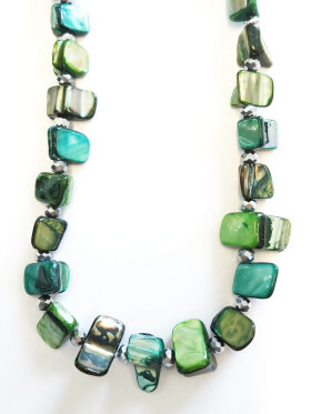 Jk Necklace Halskæde grøn mix - Halskæder - jk necklace