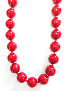 jk necklace - Jk Necklace halskæde rød
