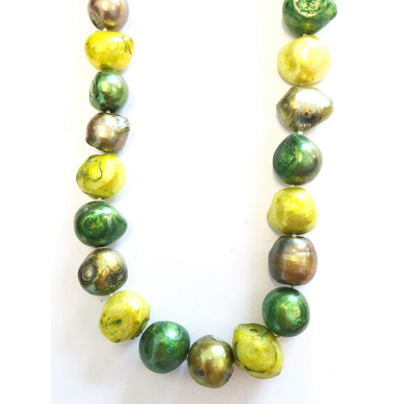 jk necklace - Jk Necklace Halkæde grøn