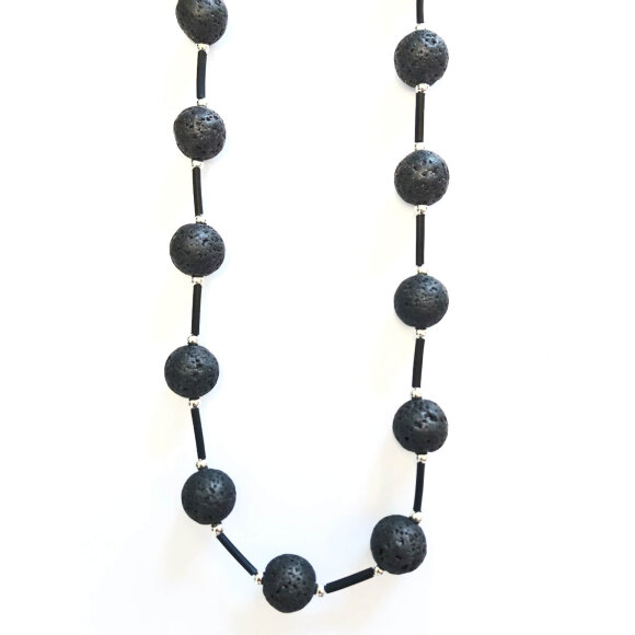 jk necklace - Jk Necklace Halskæde sort kort