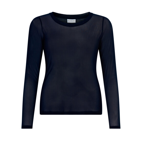 In Front mesh navy - Dame - Bluser - IN FRONT In Front mesh navy - Dame - Bluser - IN FRONT