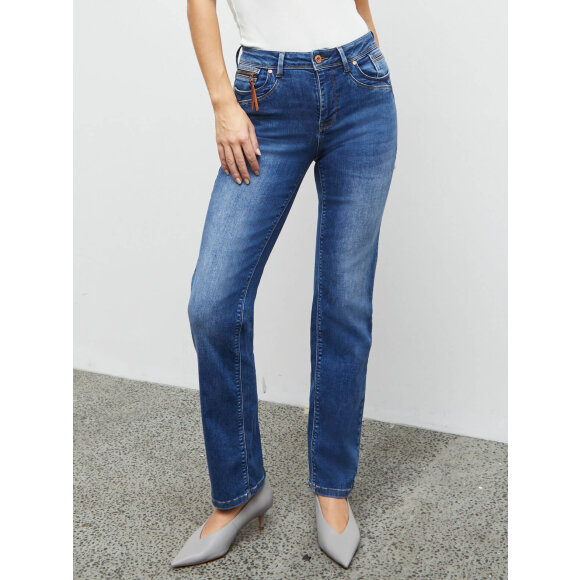 Pulz jeans mellem blå - Dame - Jeans - PULZ Jeans