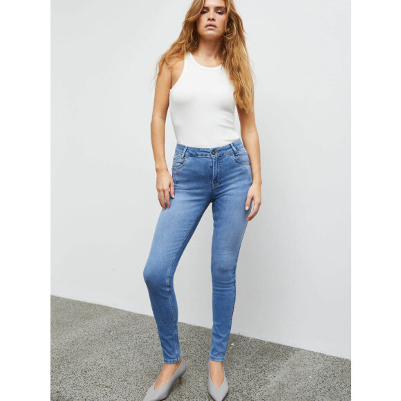 PULZ Jeans - puls jeans lys blå