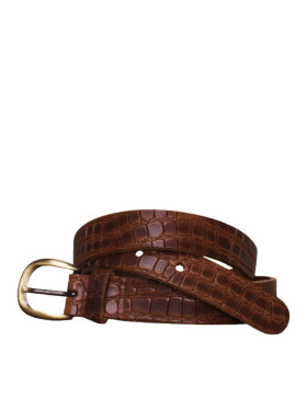 Bæltekompagniet bælte brun kroko - Bælter - Bæltekompagniet