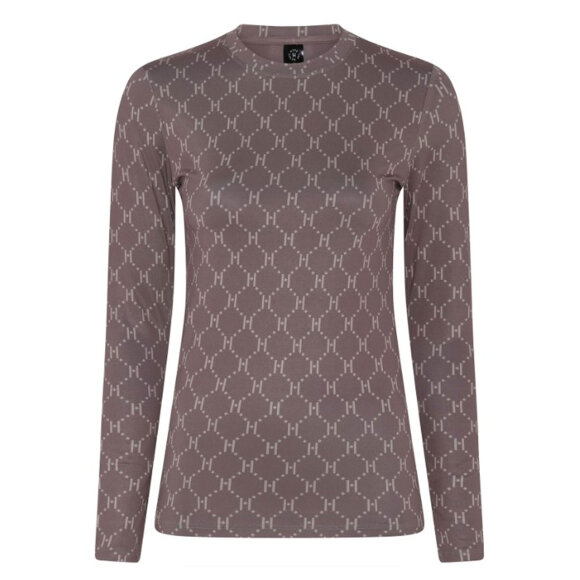 Hype the detail Bluse m/print sand - Dame - Bluser - Hype The Detail 