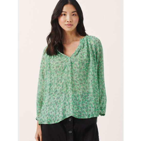 Part Two Bluse grøn mix - Dame - Bluser - Part Two