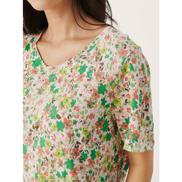 Part Two T-shirt grøn/koral - Dame - T-shirts - Part Two Part Two T-shirt grøn/koral - Dame - T-shirts - Part Two