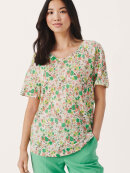 Part Two T-shirt grøn/koral - Dame - T-shirts - Part Two Part Two T-shirt grøn/koral - Dame - T-shirts - Part Two