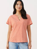 PartTwo T-shirt Strib Rød/Hvid - Dame - T-shirts - Part Two