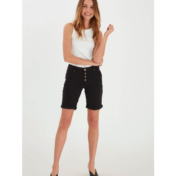 PULZ Jeans - Puls Jeans shorts sort