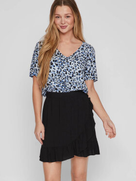 Vila bluse blå leo - Dame - Bluser - VILA