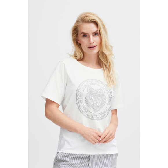 PULZ Jeans - Pulz t-shirt hvid