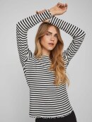 Vila bluse sort/hvid - Dame - Bluser - VILA