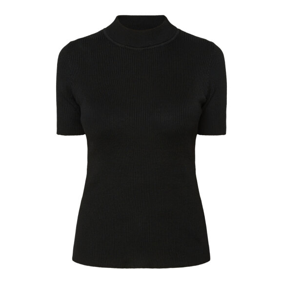 Signature bluse sort - Lækre striktrøjer til kvinder - Signature