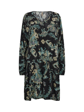 Soyaconcept Kjole sort/grøn - Mellemlange kjoler - Soyaconcept 