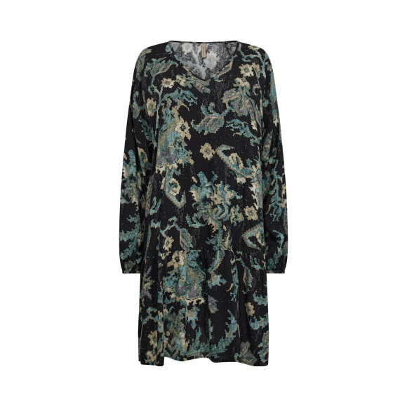 Soyaconcept Kjole sort/grøn - Mellemlange kjoler - Soyaconcept 