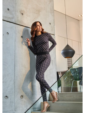 Hype The Detail leggings sort/sand - Leggins til dame - Hype The Detail 