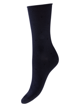 Decoy ankel rulle navy m/prik - Strømper & strømpebukser - Decoy