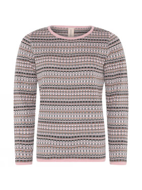 Skovhuus strik lyserød mix - Lækre striktrøjer til kvinder - Skovhuus