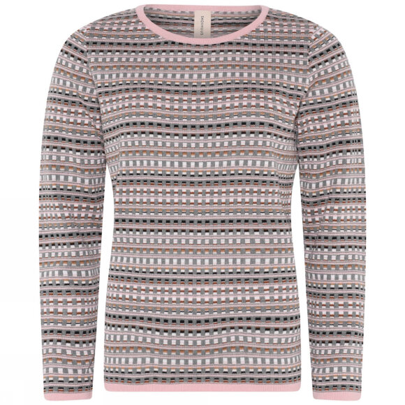 Skovhuus strik lyserød mix - Lækre striktrøjer til kvinder - Skovhuus