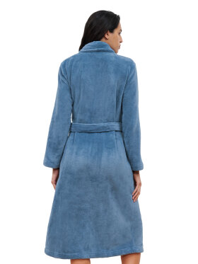 Femilet morgenkåbe blå - Nattøj og Morgenkåber - femilet