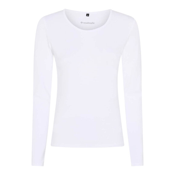 Soulmate - Soulmate L/Æ T-shirt HVID