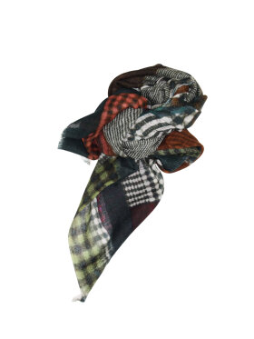 Mathlau tørklæde uld grøn/brun - Tørklæder - Mathlau