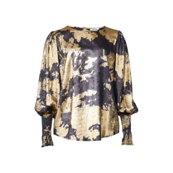 Love & Divine Bluse sort/guld - Dame - Bluser - love & divine