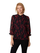 Brandtex modetøj - Brandtex bluse rød/sort