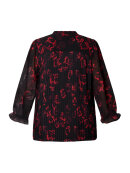 Brandtex modetøj - Brandtex bluse rød/sort