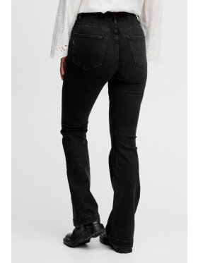 Pulz buks sort denim - Dame - Bukser  - PULZ Jeans